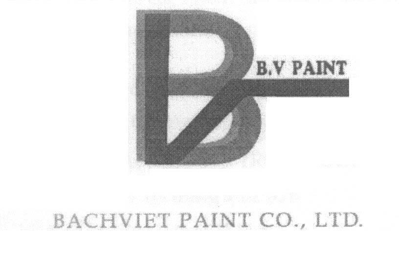 Mẫu nhãn hiệu BV B.V PAINT BACHVIET PAINT CO.,LTD.