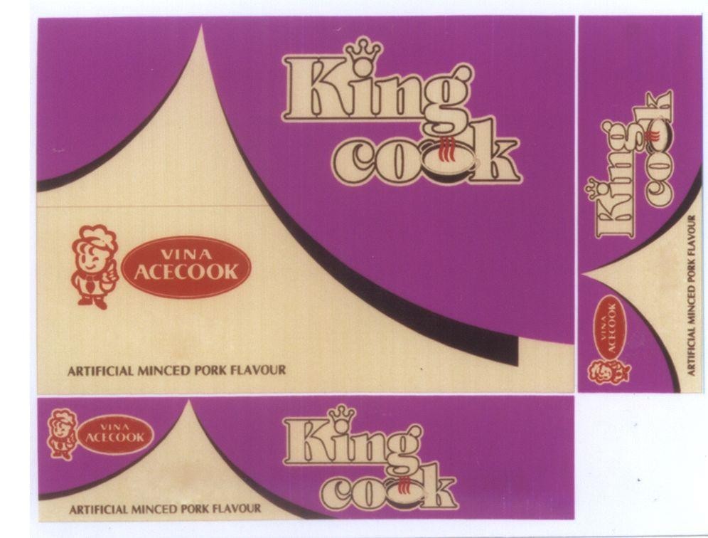 Mẫu nhãn hiệu King cook VINA ACECOOK ARTIFICIAL MINCED PORK FLAVOUR