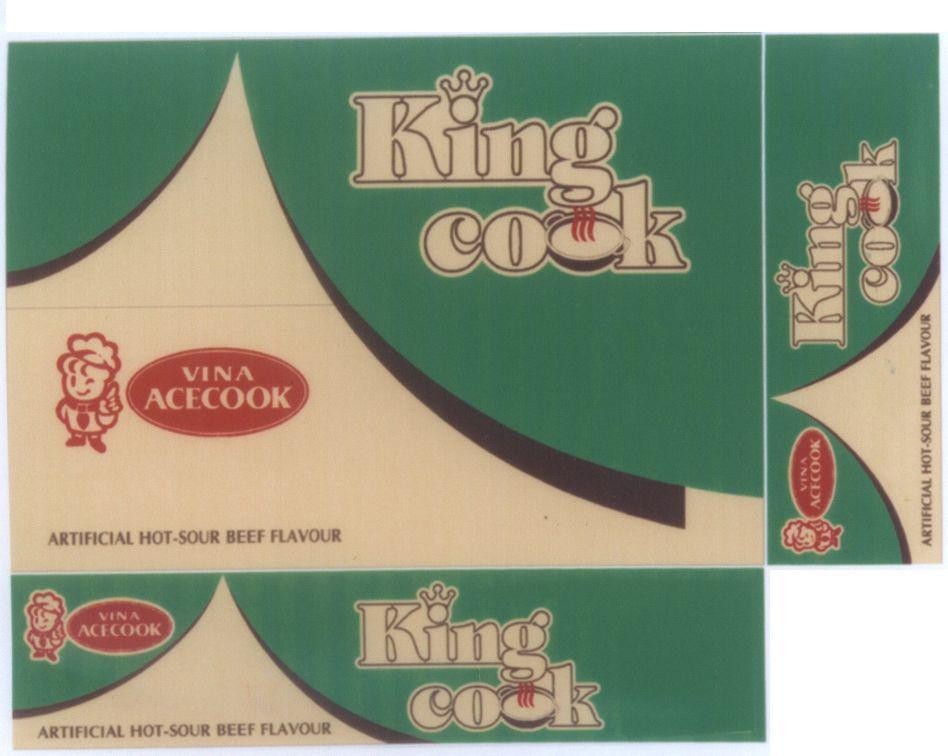 Mẫu nhãn hiệu King cook VINA ACECOOK ARTIFICIAL HOT SOUR BEEF FLAVOUR
