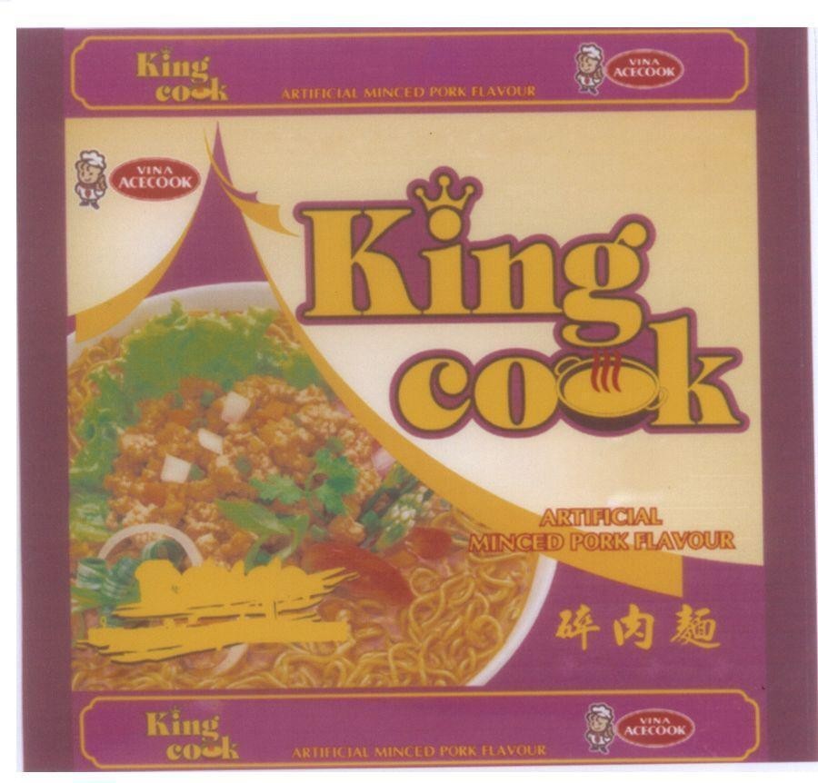 Mẫu nhãn hiệu King cook VINA ACECOOK ARTIFICIAL MINCED PORK FLAVOUR [Cui ron mian]