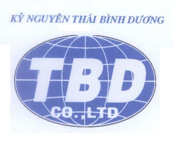 Mẫu nhãn hiệu TBD CO., LTD Kỷ Nguyên Thái Bình Dương