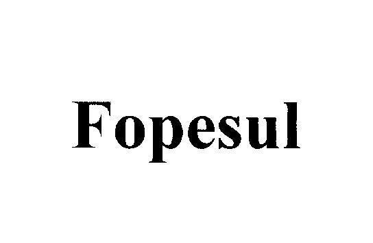 Mẫu nhãn hiệu Fopesul