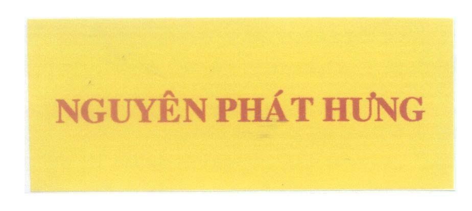 Mẫu nhãn hiệu Nguyên Phát Hưng