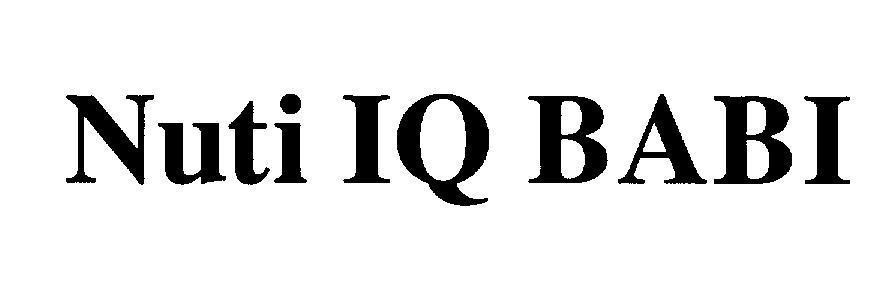 Mẫu nhãn hiệu Nuti IQ BABI