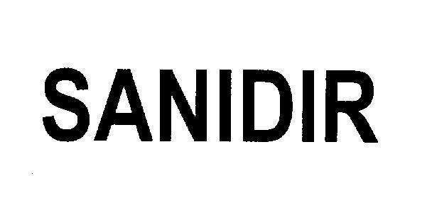 Mẫu nhãn hiệu SANIDIR