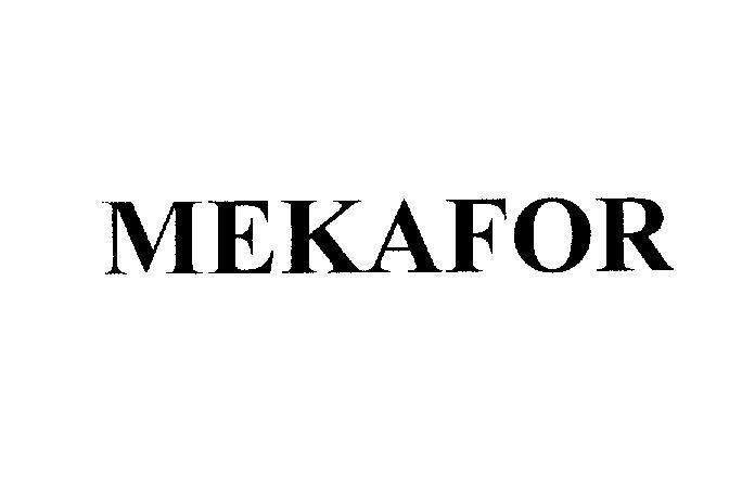 Mẫu nhãn hiệu MEKAFOR