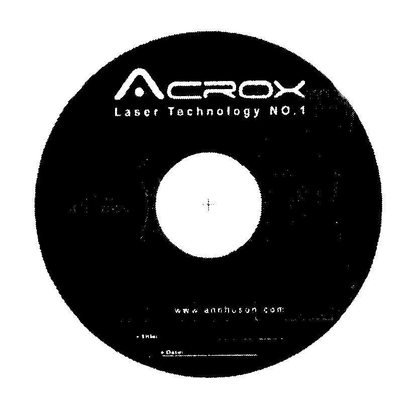 Mẫu nhãn hiệu X ACROX Laser Technology NO.1 CD-R...