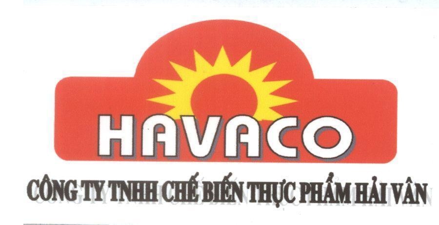 Mẫu nhãn hiệu HAVACO Công Ty TNHH Chế Biến Thực Phẩm Hải Vân