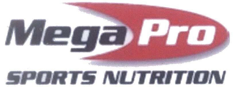 Mẫu nhãn hiệu Mega Pro SPORTS NUTRITION