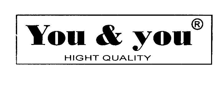 Mẫu nhãn hiệu You & you HIGHT QUALITY