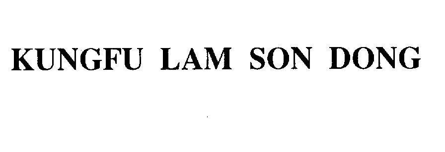 Mẫu nhãn hiệu KUNGFU LAM SON DONG