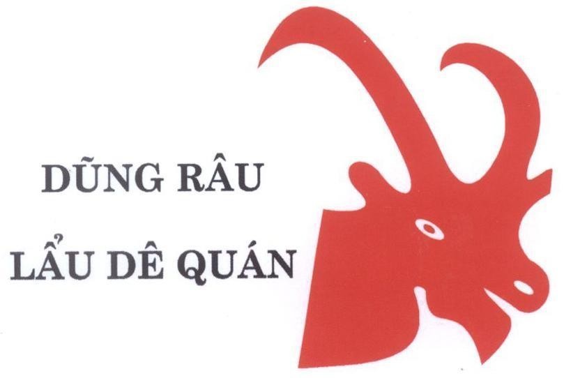 Mẫu nhãn hiệu Dũng râu lẩu dê quán