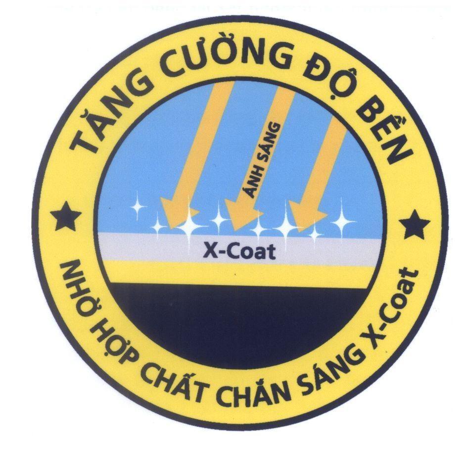 Mẫu nhãn hiệu X-Coat ánh sáng tăng cường độ bền nhờ hợp chất chắn sáng X-Coat