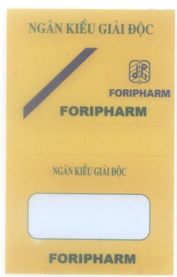 Mẫu nhãn hiệu FORIPHARM d p 3 Ngân Kiều Giải Độc