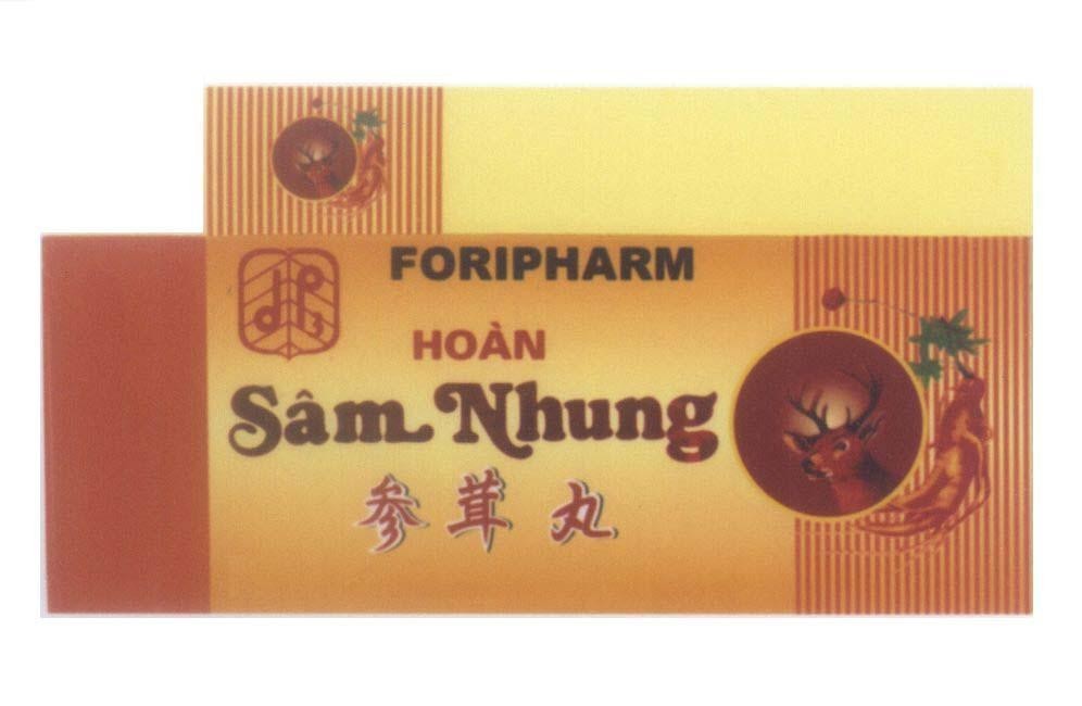 Mẫu nhãn hiệu FORIPHARM d p 3 Hoàn Sâm Nhung Wán Shèn Róng [Wán Shèn Róng:Hoàn Sâm Nhung]