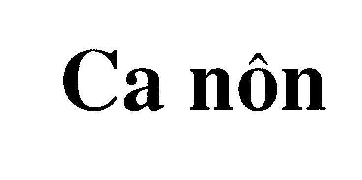 Mẫu nhãn hiệu Ca nôn