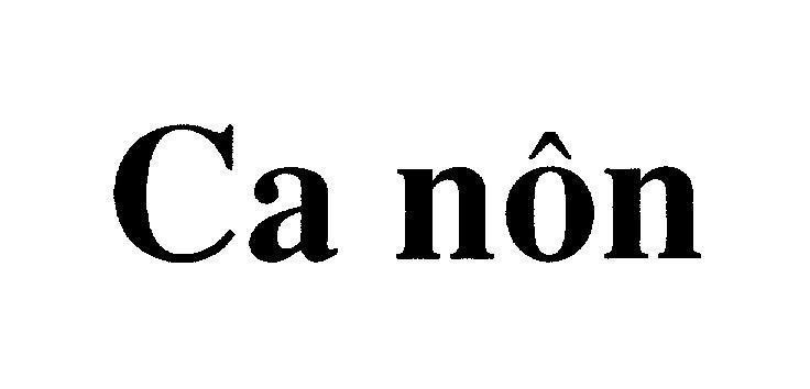 Mẫu nhãn hiệu Ca nôn