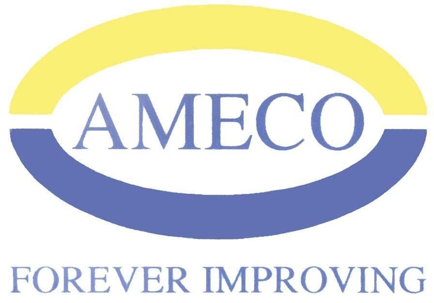 Mẫu nhãn hiệu AMECO FOREVER IMPROVING