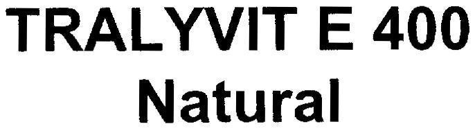 Mẫu nhãn hiệu TRALYVIT E 400 Natural