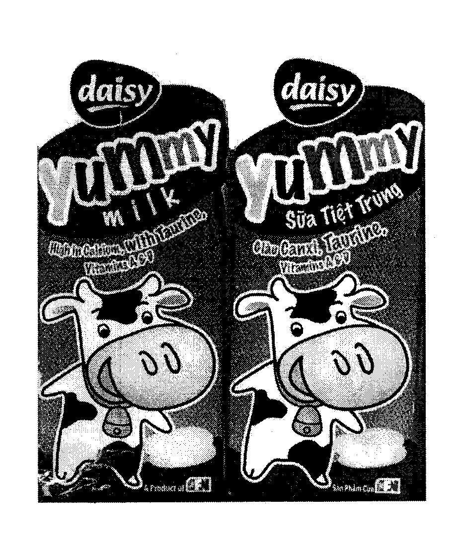 Mẫu nhãn hiệu Daisy Yummy milk A Product of F&N