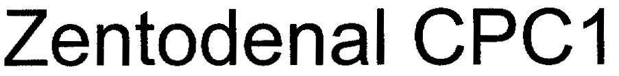Mẫu nhãn hiệu Zentodenal CPC1