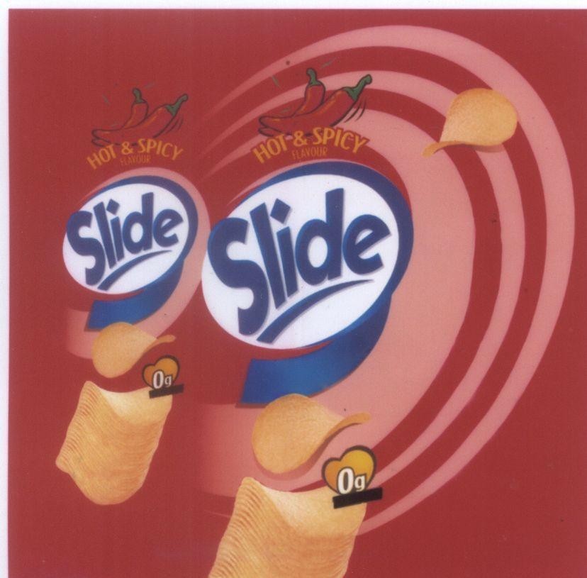 Mẫu nhãn hiệu SLIDE HOT & SPICY FLAVOUR Og