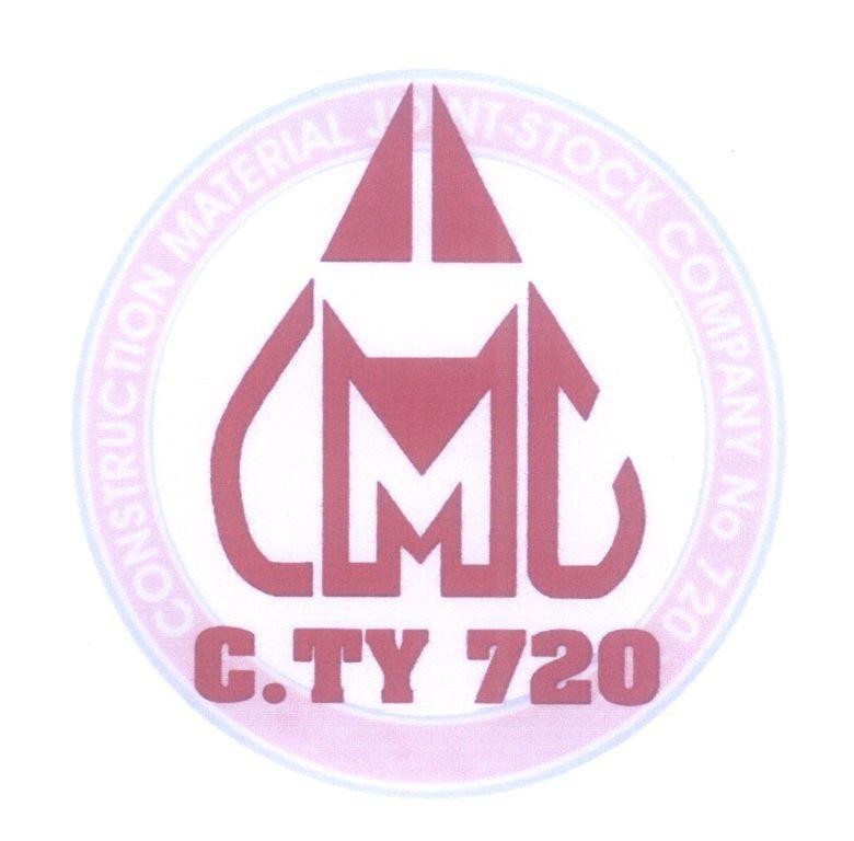 Mẫu nhãn hiệu CMC C.TY 720 CONSTRUCTION MATERIAL JOINT-STOCK COMPANY No 720