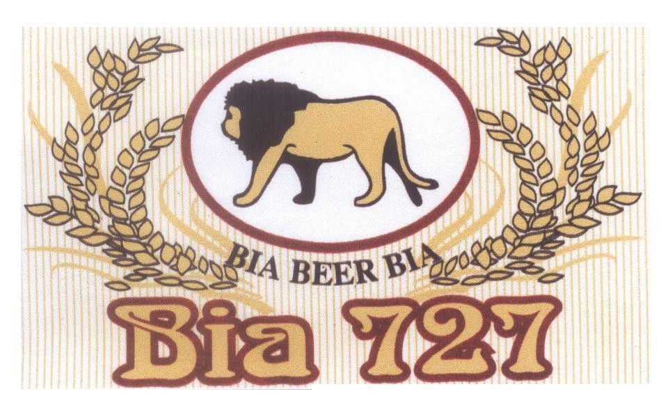 Mẫu nhãn hiệu Bia 727 BIA BEER BIA