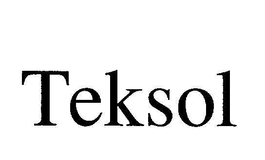Mẫu nhãn hiệu Teksol
