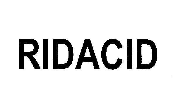 Mẫu nhãn hiệu RIDACID