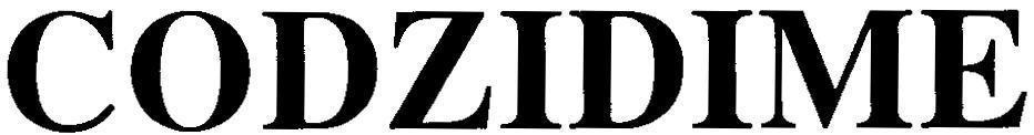 Mẫu nhãn hiệu CODZIDIME