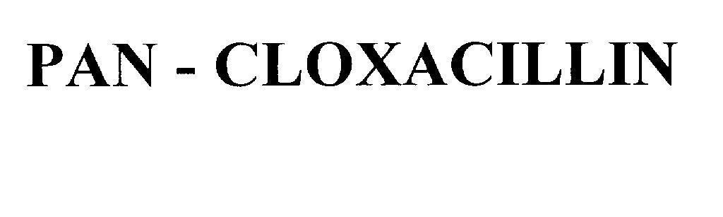Mẫu nhãn hiệu PAN - CLOXACILLIN
