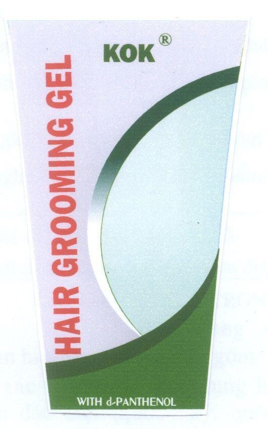 Mẫu nhãn hiệu HAIR GROOMING GEL KOK WITH d - PANTHENOL R