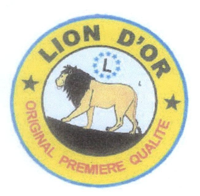 Mẫu nhãn hiệu L LION D'OR ORIGINAL PREMIERE QUALITE