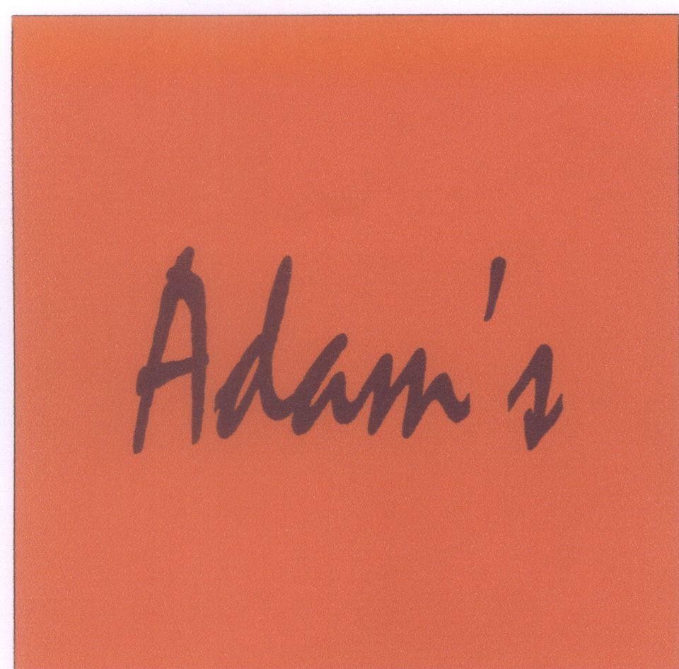 Mẫu nhãn hiệu Adam's Adams