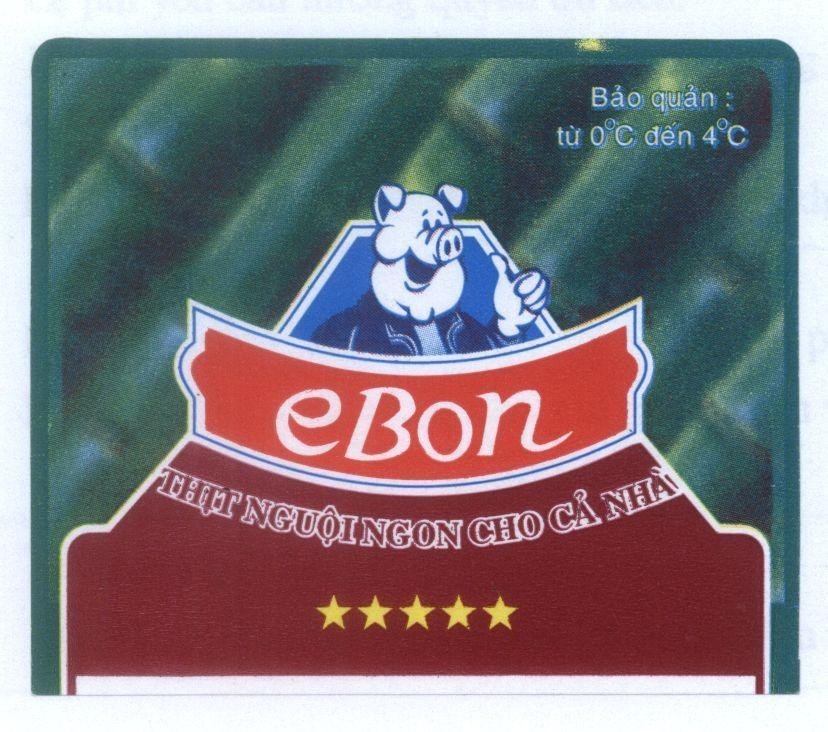 Mẫu nhãn hiệu EBON thịt nguội ngon cho cả nhà