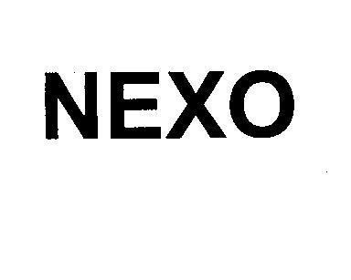 Mẫu nhãn hiệu NEXO
