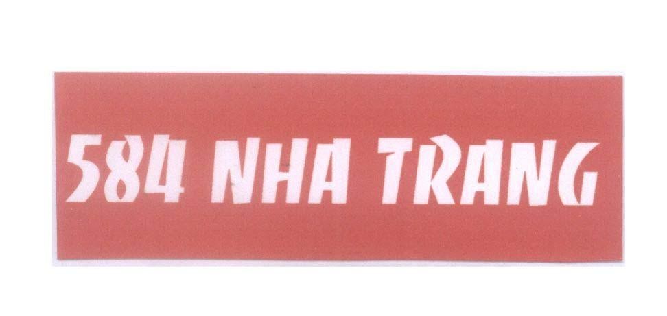 Mẫu nhãn hiệu 584 Nha Trang