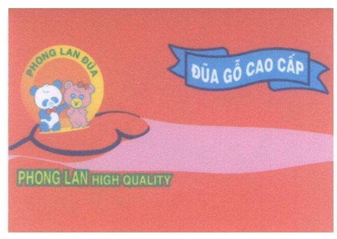 Mẫu nhãn hiệu Phong Lan đũa PHONG LAN HIGH QUALITY đũa gỗ cao cấp