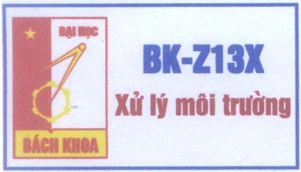 Mẫu nhãn hiệu Đại Học Bách Khoa BK-Z13K Xử lý môi trường
