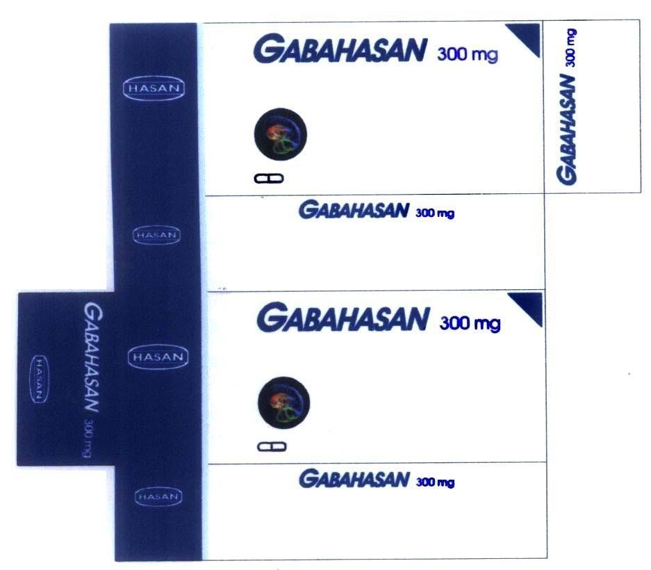 Mẫu nhãn hiệu GABAHASAN HASAN 300mg