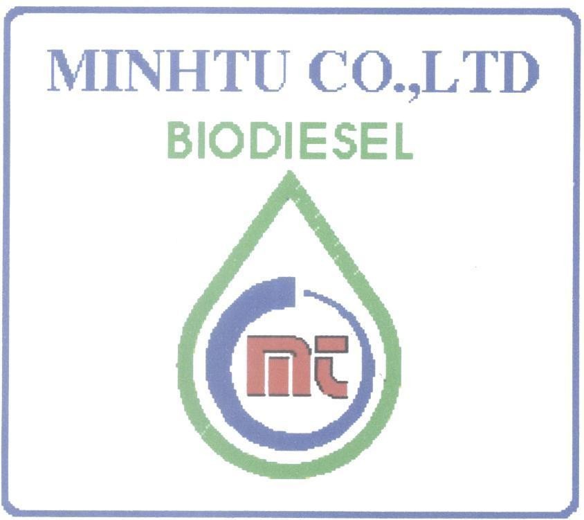 Mẫu nhãn hiệu MINHTU CO.,LTD BIODIESEL mt