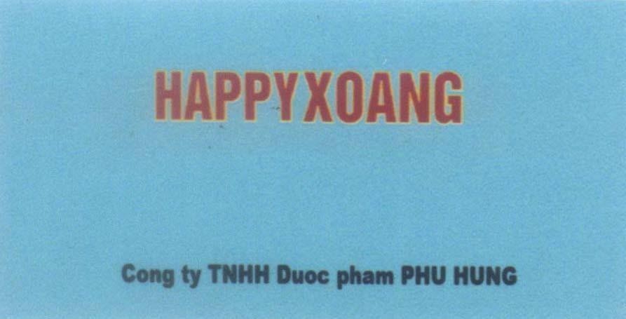 Mẫu nhãn hiệu HAPPYXOANG Cong ty TNHH Duoc pham PHU HUNG