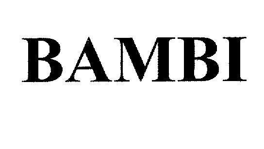 Mẫu nhãn hiệu BAMBI
