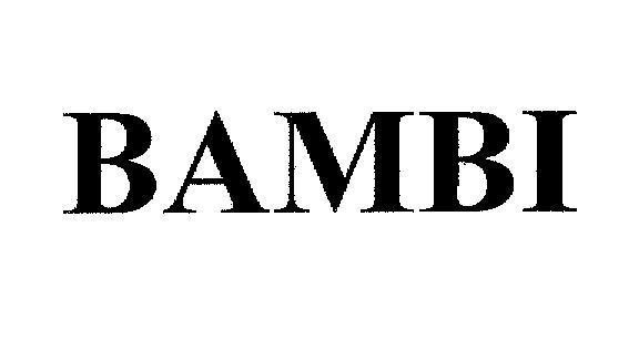 Mẫu nhãn hiệu BAMBI