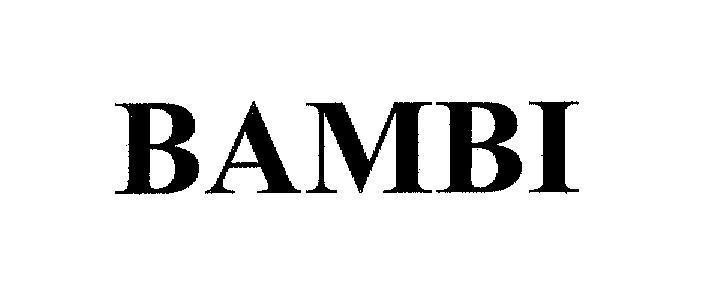 Mẫu nhãn hiệu BAMBI