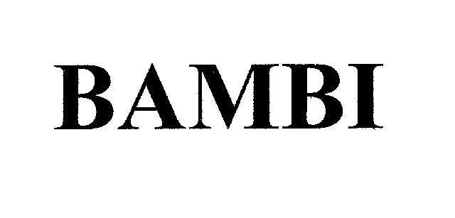 Mẫu nhãn hiệu BAMBI