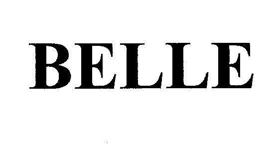 Mẫu nhãn hiệu BELLE