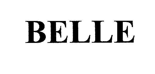 Mẫu nhãn hiệu BELLE