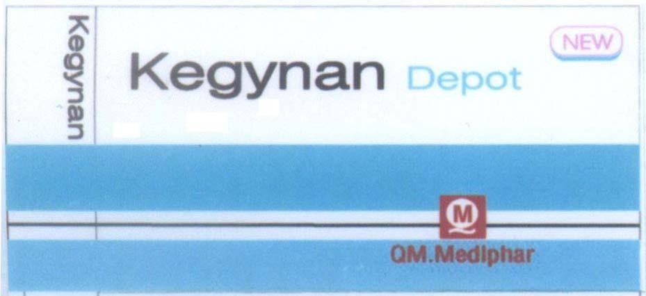 Mẫu nhãn hiệu Kegynan Depot NEW Q M QM.Mediphar Kegynan